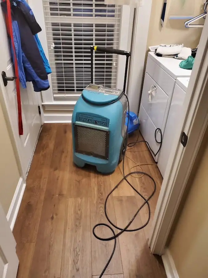 Commercial dehumidifier deployed for Flood Damage Cleanup in Kernersville